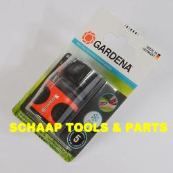 Gardena slangkoppeling 13mm met waterstop | 18213-20